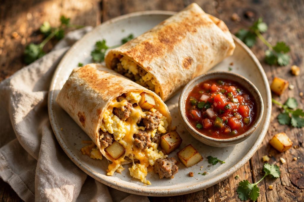 Freezer Breakfast Burritos