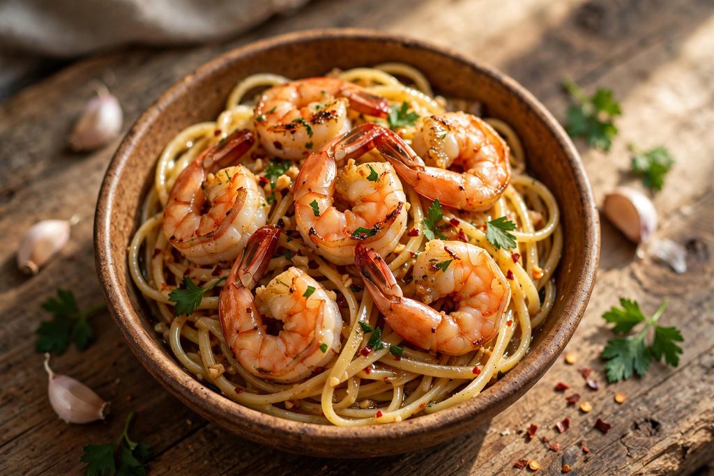 Garlic Butter Shrimp Pasta