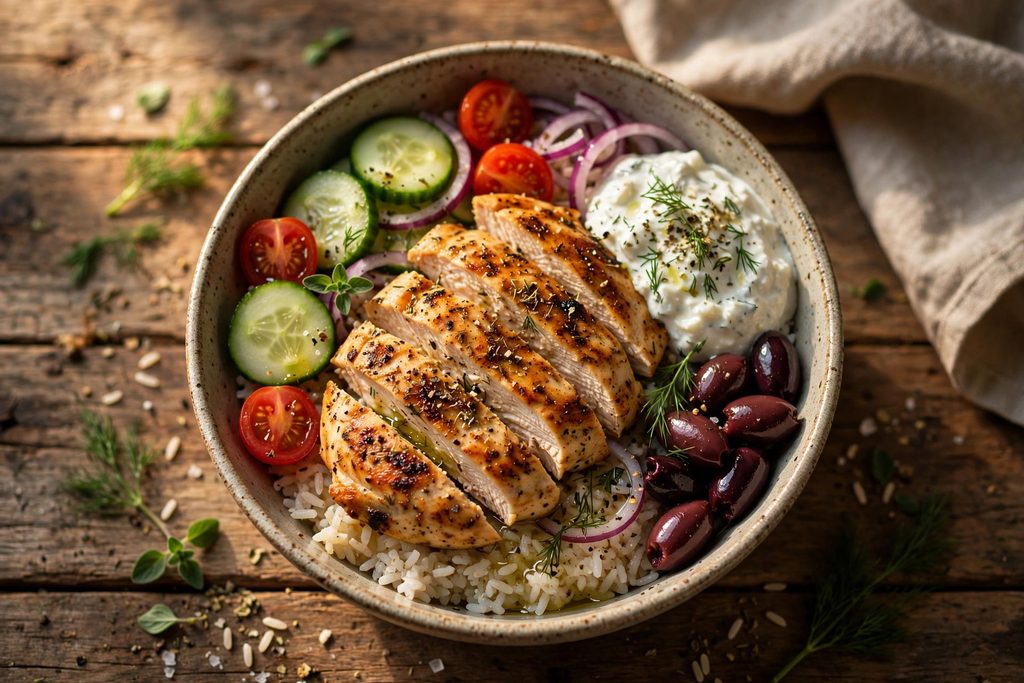 Greek Chicken Bowls