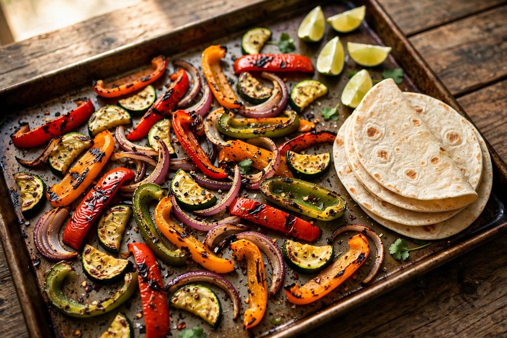 Sheet-Pan Fajita Veggies
